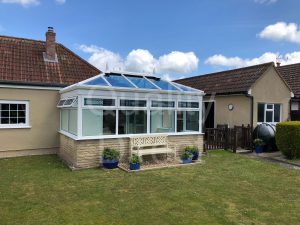Edwardian Conservatory with Decorative Glass