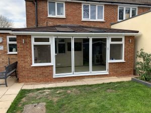 Orangery with Bifold Doors and Solid Tiled Roof