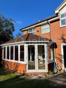 Corner Infill Conservatory with Solid Tiled Roof